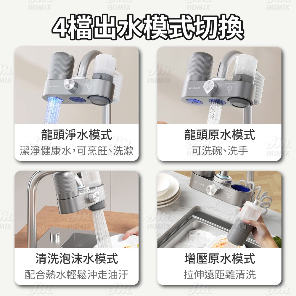 『來人客』 小米有品 小質龍頭淨洗一體機 水龍頭過濾器 水龍頭淨水器 濾水器 淨水器 過濾器 三合一水龍頭 水龍頭過濾-細節圖6