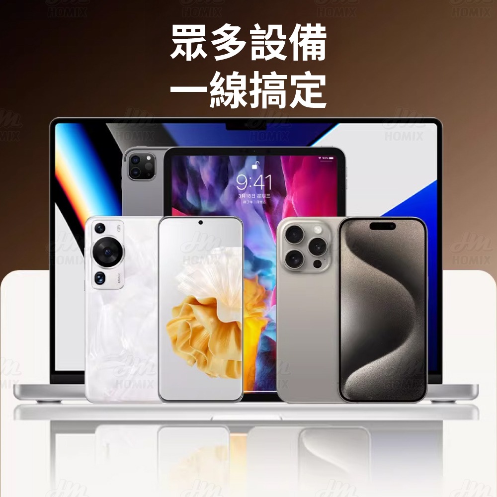 『來人客』 倍魔 100W快充一拖二編織數據線 二合一編織線 一拖二充電線 27w 快充線 PD快充-細節圖6