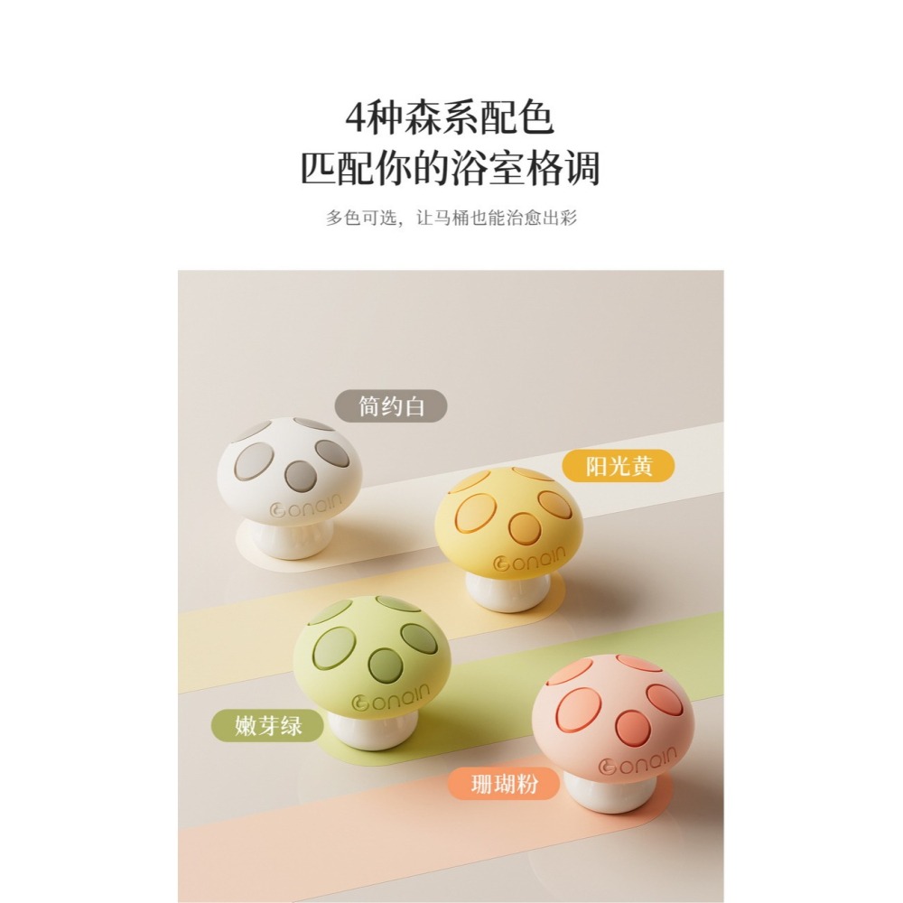 『來人客』躬親蘑力沖馬桶按壓器 馬桶 按壓器 水箱按鍵 沖水開關按壓器 蘑菇馬桶按壓器 輔助按壓器 美甲專用 廁所擺件-細節圖6