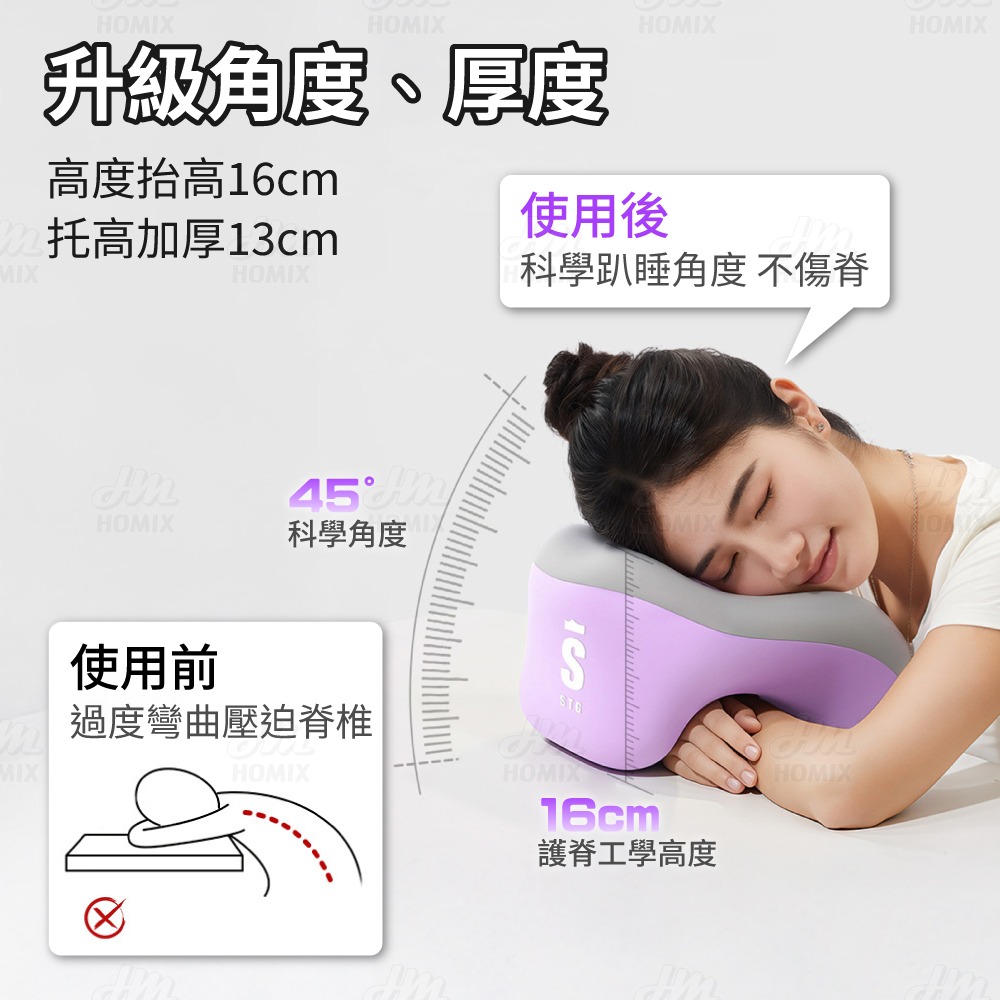 『來人客』貓太子 STG 多功能午睡枕 午睡枕 頸枕 記憶枕 午休枕 辦公室枕頭 頸椎枕 趴睡枕-細節圖4