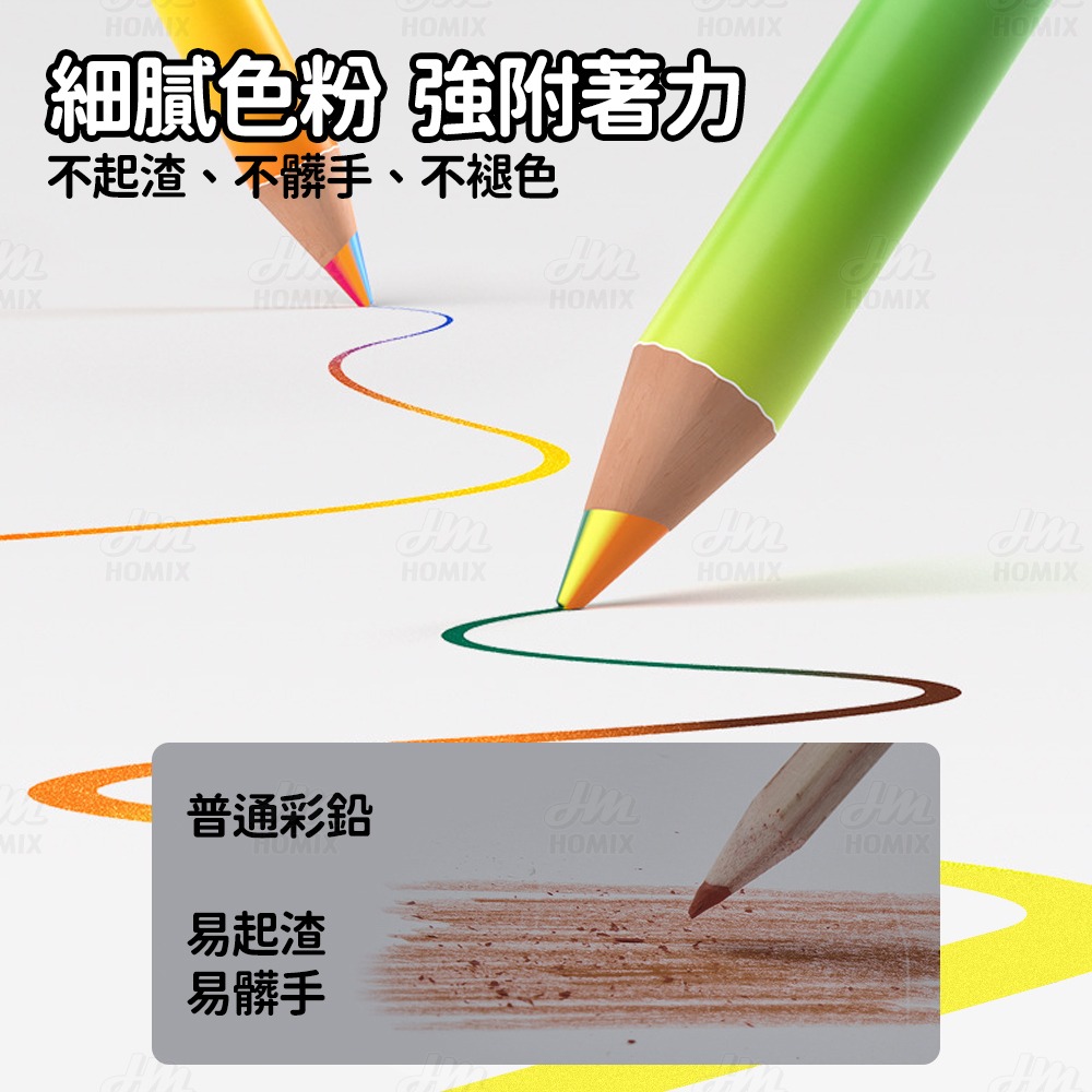 『來人客』貓太子 彩虹大鉛筆 好玩的筆 彩虹筆 繪畫筆 塗鴉 彩虹鉛筆 彩色筆-細節圖7