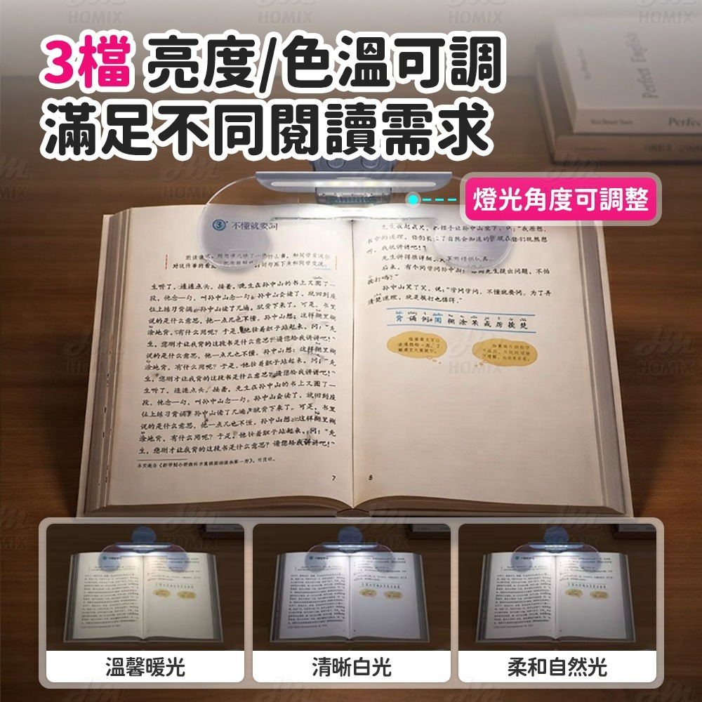 『來人客』貓太子 黃金12°寶蓋頭書夾燈3.0 書本固定夾 書夾 閱讀器 手帳夾 多功能夾 夾子 透明夾 閱讀夾-細節圖2