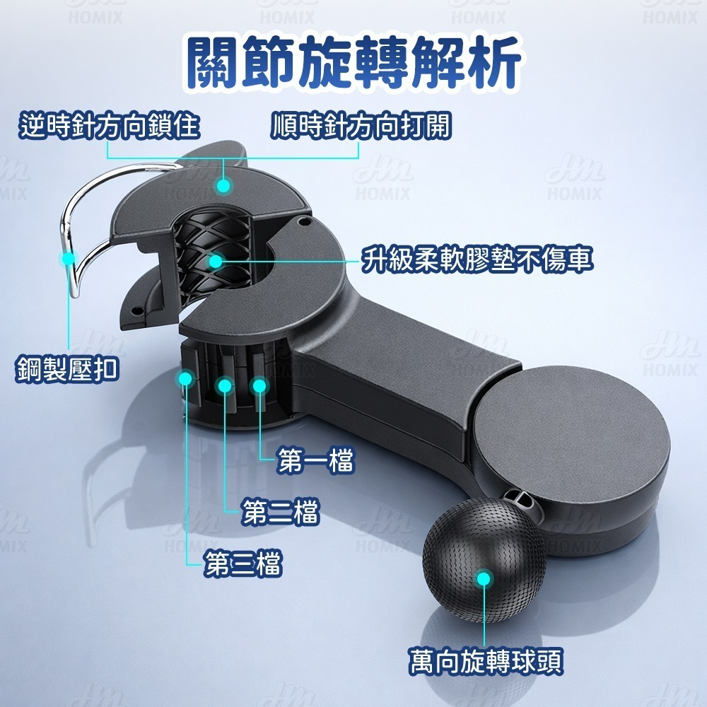 『來人客』F4209 汽車後座雙頭風扇 車載風扇 USB風扇 雙頭風扇 車用風扇 後座風扇 桌上型風扇 車上風扇-細節圖7