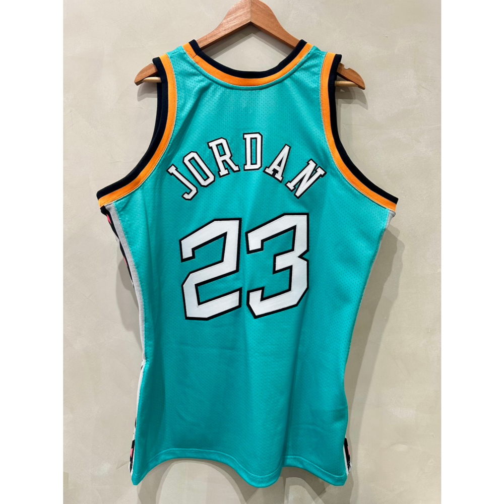 #23 Michael Jordan 1996 辣椒 明星賽 球員版 AU 球衣-細節圖2