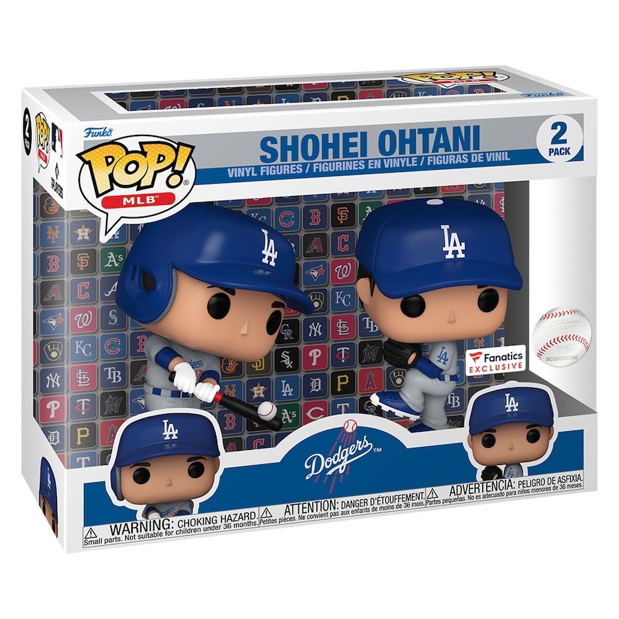 Funko Pop! OHTANI 大谷翔平 雙人 / 105 / 106 / 126 公仔 含保護盒-規格圖1