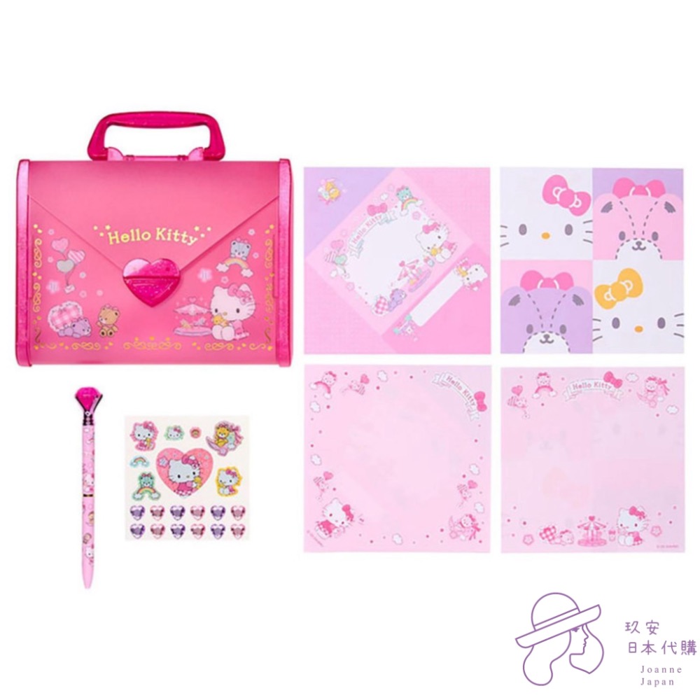（預購）sanrio信紙貼紙筆盒組-細節圖2