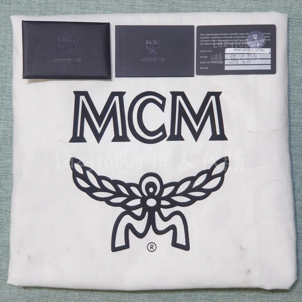 【二手現貨】MCM 皮革鉚釘後背包 紫色 肩背包 手提包 包包 官方正品（已絕版）-細節圖6