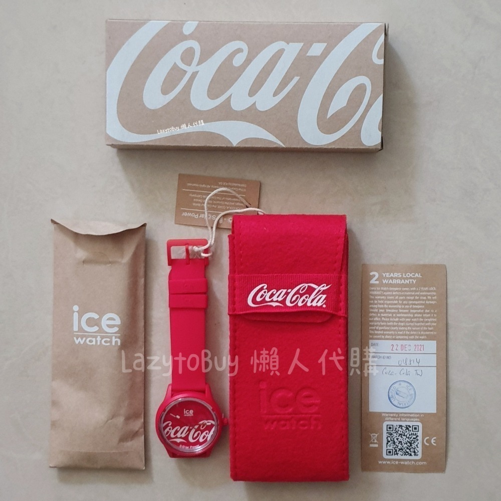 【現貨】可口可樂 x Ice Watch 限量版太陽能手錶 CocaCola 典藏紅 中性錶-細節圖2