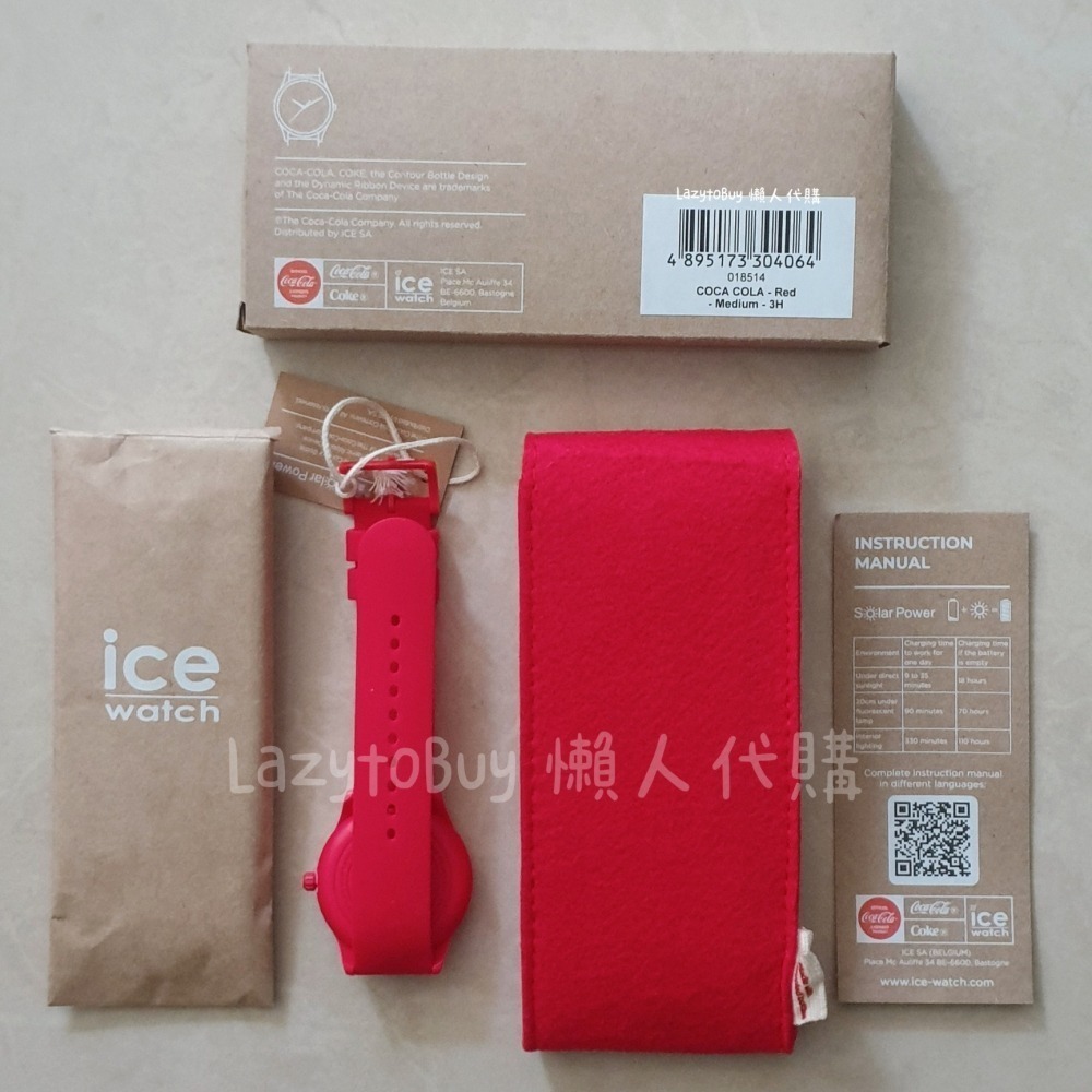 【現貨】可口可樂 x Ice Watch 限量版太陽能手錶 CocaCola 典藏紅 中性錶-細節圖3
