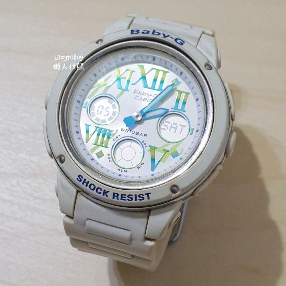 【二手現貨】Baby-G BGA-150GR 俏麗雙顯女錶 42mm 無保固 CASIO 卡西歐 腕錶 手錶 中性錶-細節圖2