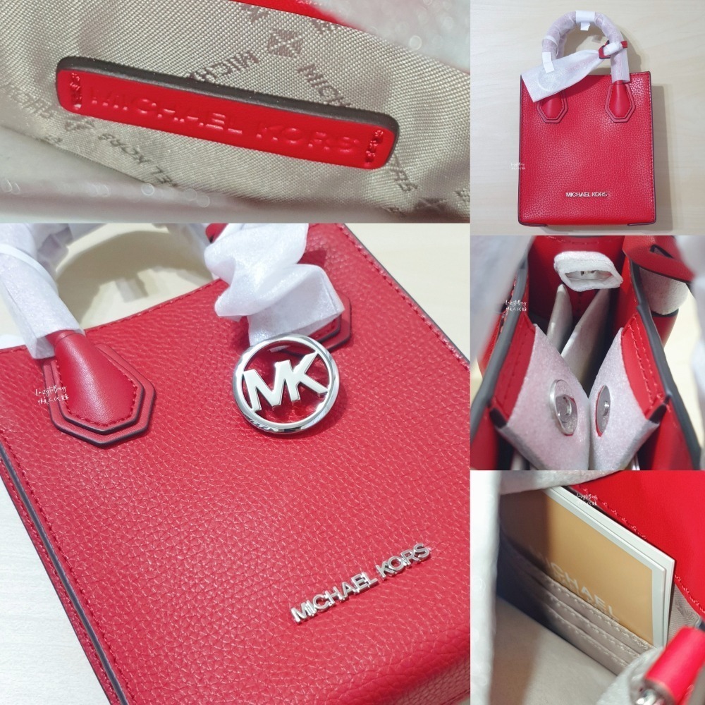 【現貨】Michael Kors 迷你琴譜包 Mercer 浮雕LOGO 全新 MK 小方包 斜背包 手提包 肩背包-細節圖5