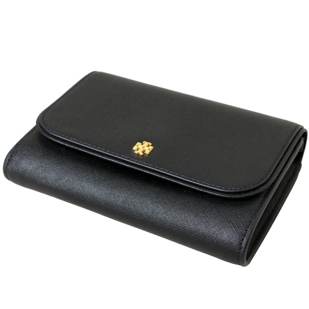 【現貨】TORY BURCH 經典LOGO防刮皮革鍊帶WOC包 黑色 肩背包 側背包 斜背包 TB-細節圖5