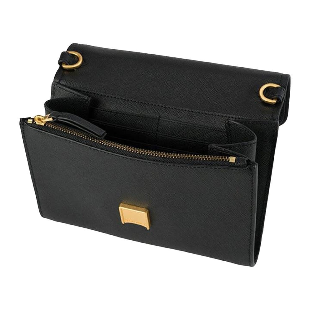 【現貨】TORY BURCH 經典LOGO防刮皮革鍊帶WOC包 黑色 肩背包 側背包 斜背包 TB-細節圖6