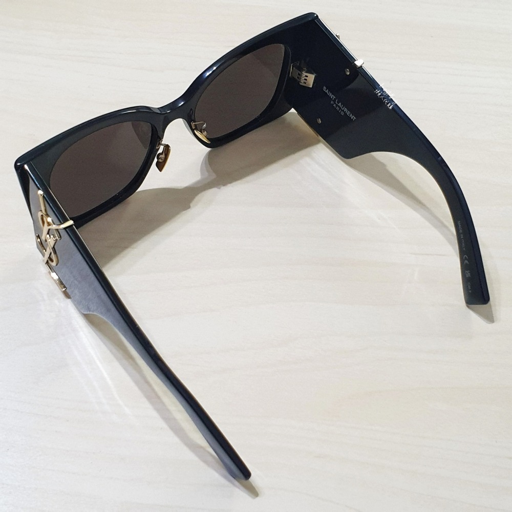 【二手現貨】YSL 墨鏡 SL M119/F BLAZE 太陽眼鏡 黑色 官方正品 聖羅蘭-細節圖3