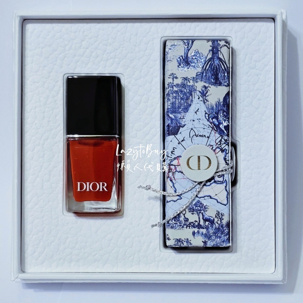 【現貨】DIOR 迪奧 經典紅脣指彩組 藍星唇膏 亮彩指甲油 口紅 正貨 聖誕禮物 禮盒不拆售 交換禮物-細節圖2