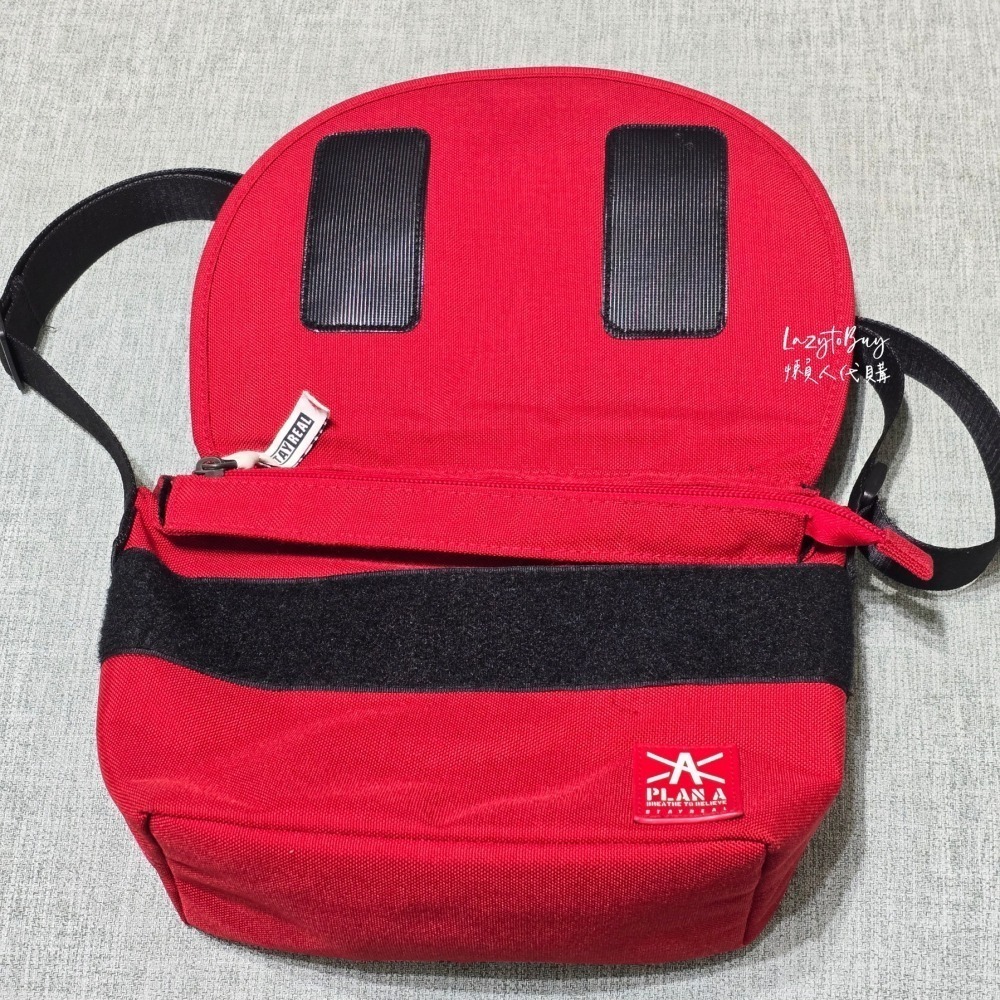 【二手現貨】STAYREAL 郵差包 紅色 PLAN A 肩背包 斜背包 側背包 包包 官方正品 （已絕版）-細節圖3