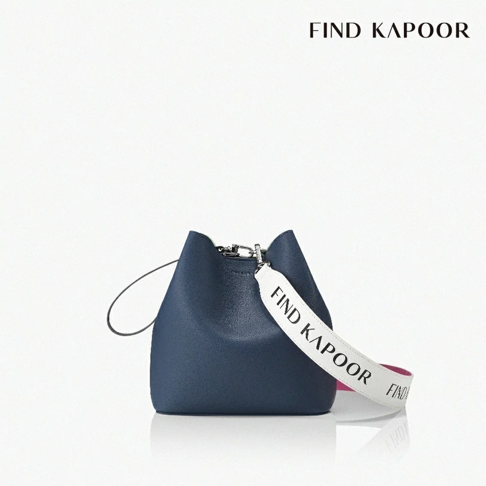 【二手現貨】Find Kapoor 字母系列水桶包 深藍色 Pingo 20 肩背包 斜背包 側背包 包包 官方正品-細節圖2
