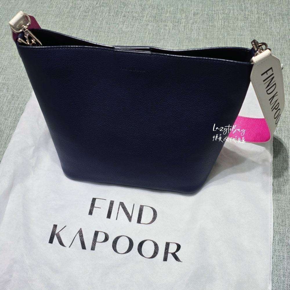 【二手現貨】Find Kapoor 字母系列水桶包 深藍色 Pingo 20 肩背包 斜背包 側背包 包包 官方正品-細節圖7