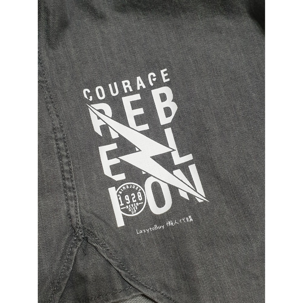 【現貨】BSX 牛仔襯衫 全新有吊牌 S號 牛仔黑 襯衫 長袖 無腰身 VON 服飾 正版 官方正品（絕版品）-細節圖5