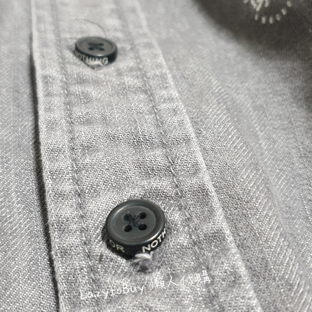 【現貨】BSX 牛仔襯衫 全新有吊牌 S號 牛仔黑 襯衫 長袖 無腰身 VON 服飾 正版 官方正品（絕版品）-細節圖8