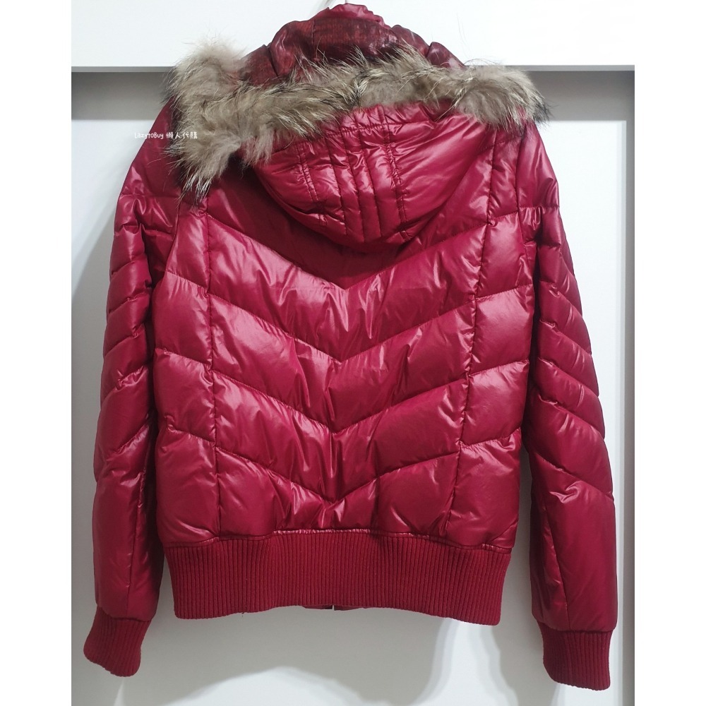 【二手現貨】5th Street 第五街 保暖羽絨外套 M號 酒紅色 官方正品 Blue Jeans-細節圖2