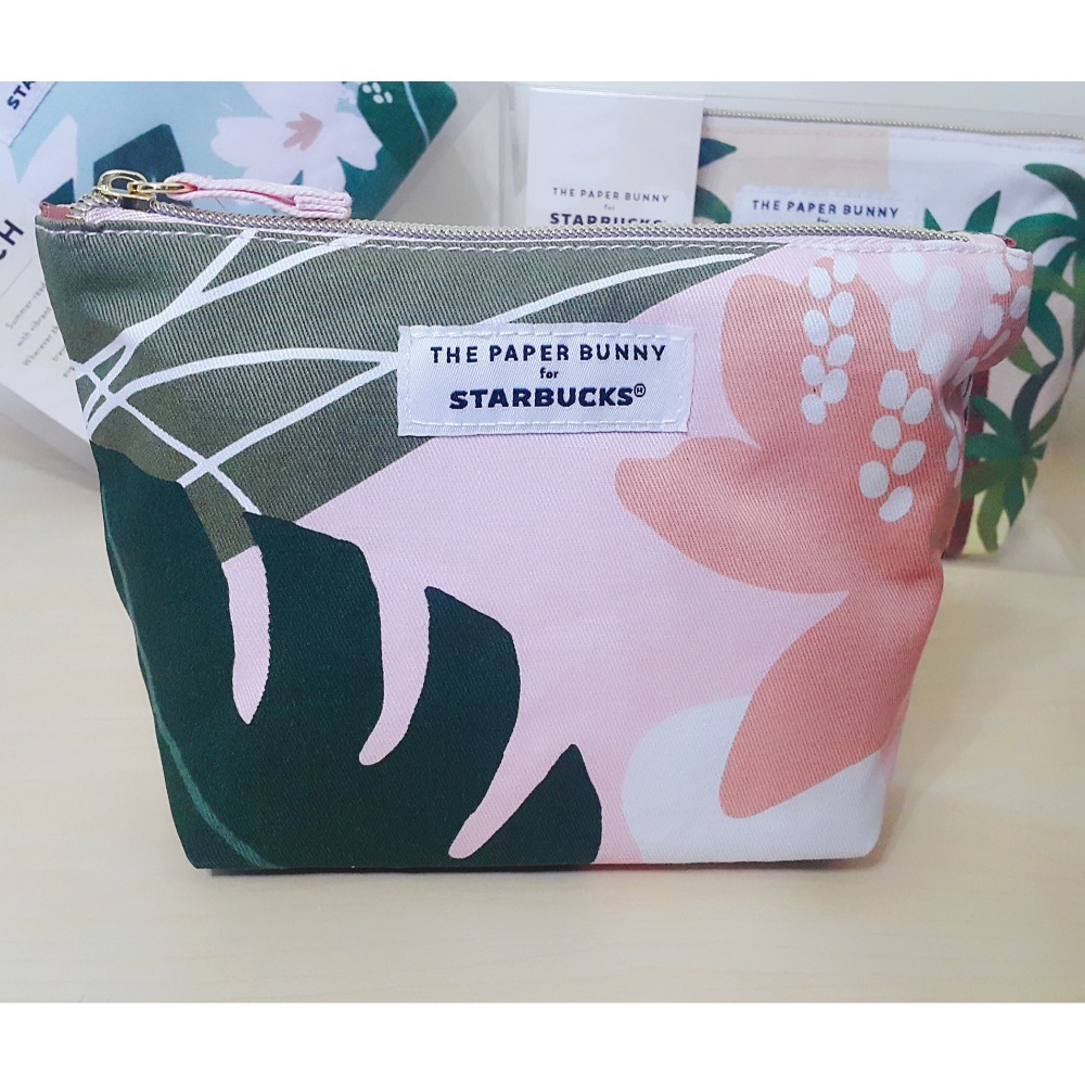 【現貨】星巴克 x The Paper Bunny 聯名 化妝包 收納包 新加坡限定 Starbucks（絕版品）-規格圖6
