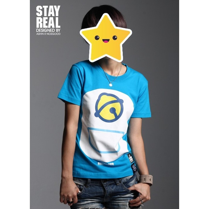 【二手現貨】STAYREAL 哆啦A夢 米奇 小小兵 生肖雞 短T 卡通 短袖 T恤 聯名款 官方正品 服飾-細節圖2