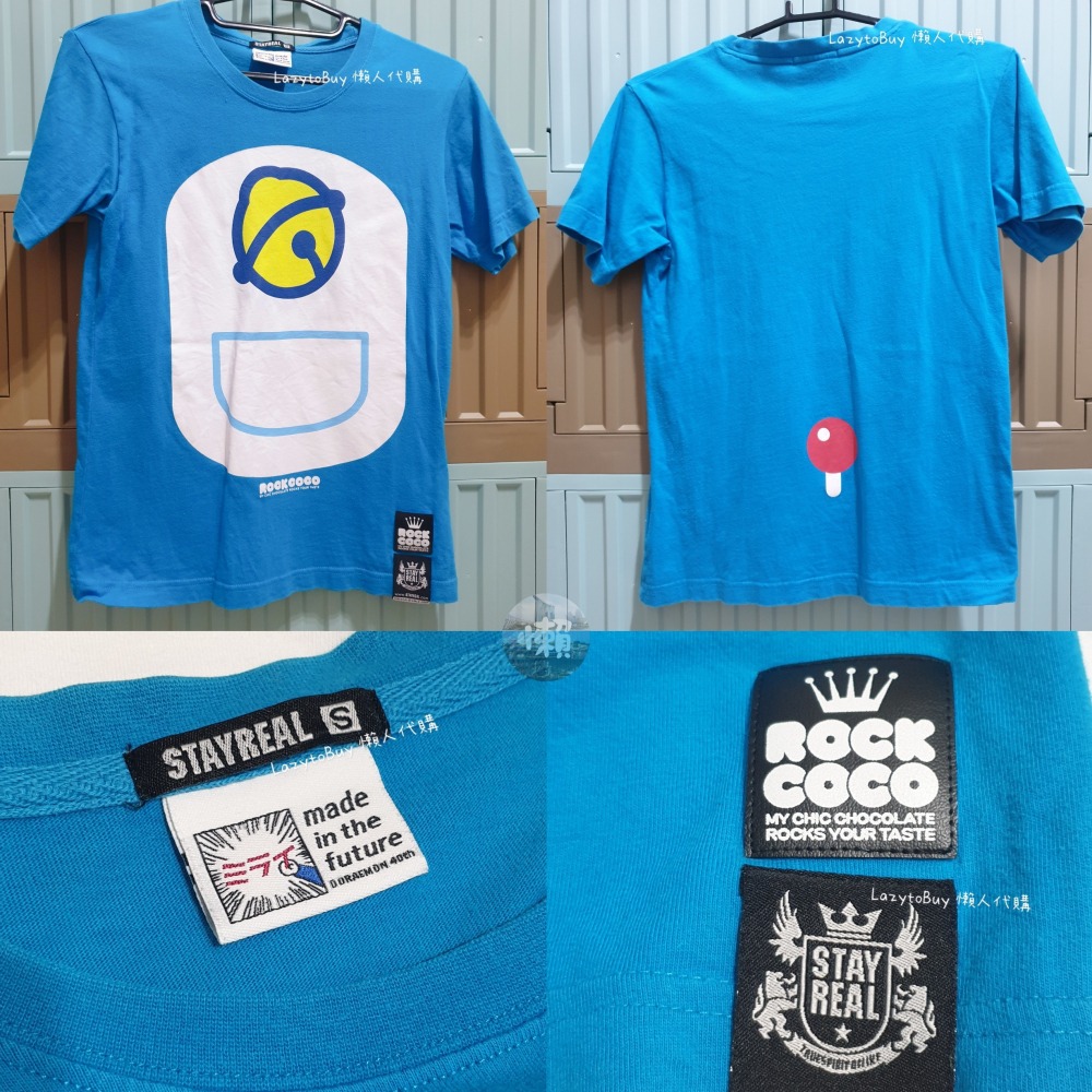 【二手現貨】STAYREAL 哆啦A夢 米奇 小小兵 生肖雞 短T 卡通 短袖 T恤 聯名款 官方正品 服飾-細節圖3