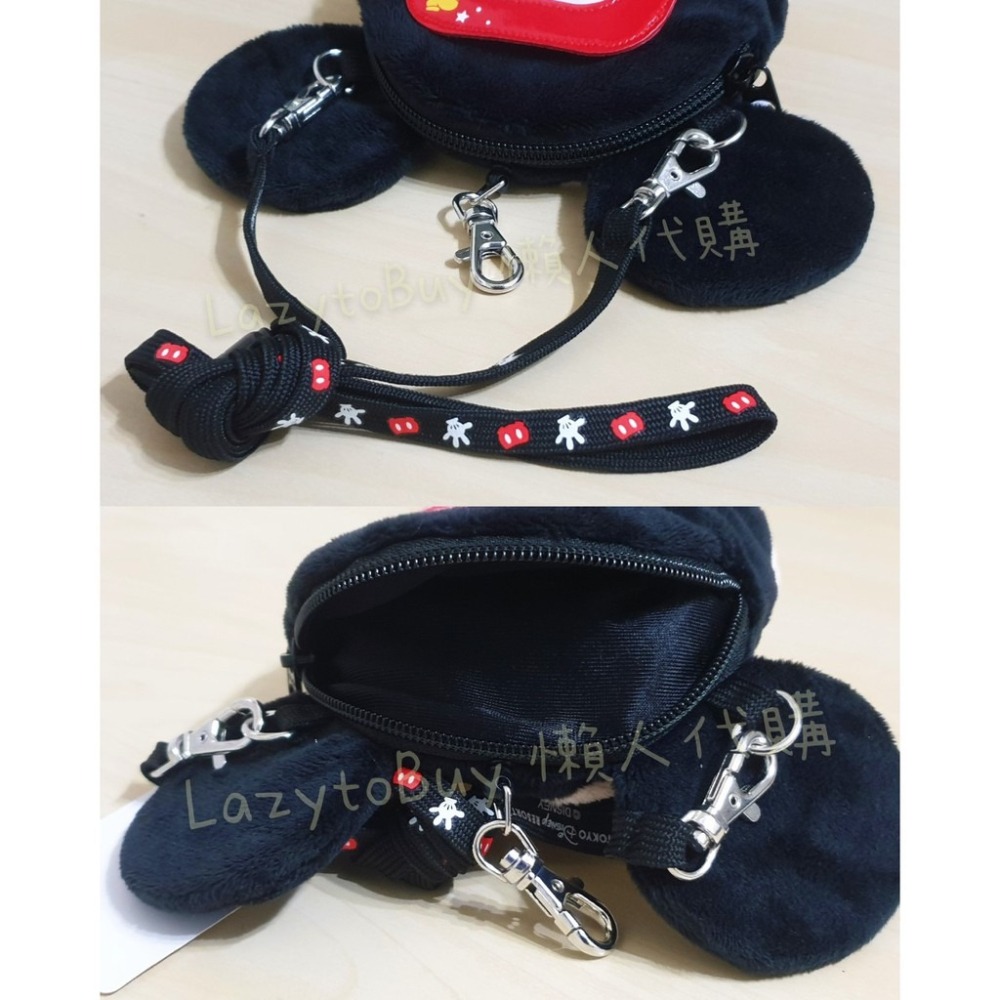 【現貨】東京迪士尼 Disney 拉鍊票卡錢包 米奇 小熊維尼 米妮 大頭錢包 票卡夾 絨毛包 小包 日本-細節圖3