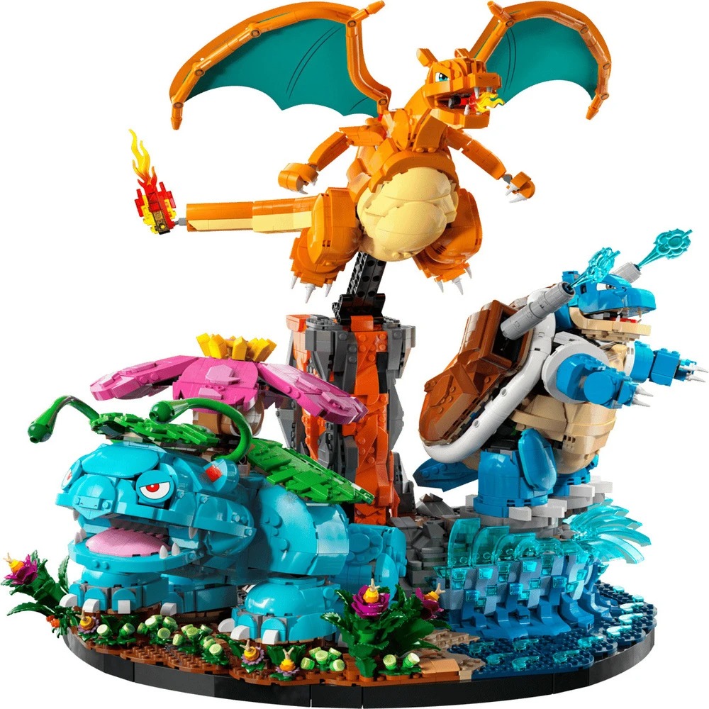 【現貨】LEGO 樂高 72153 御三家 噴火龍 妙蛙花 水箭龜 寶可夢系列 Pokemon 神奇寶貝 官方正版 模型-細節圖2