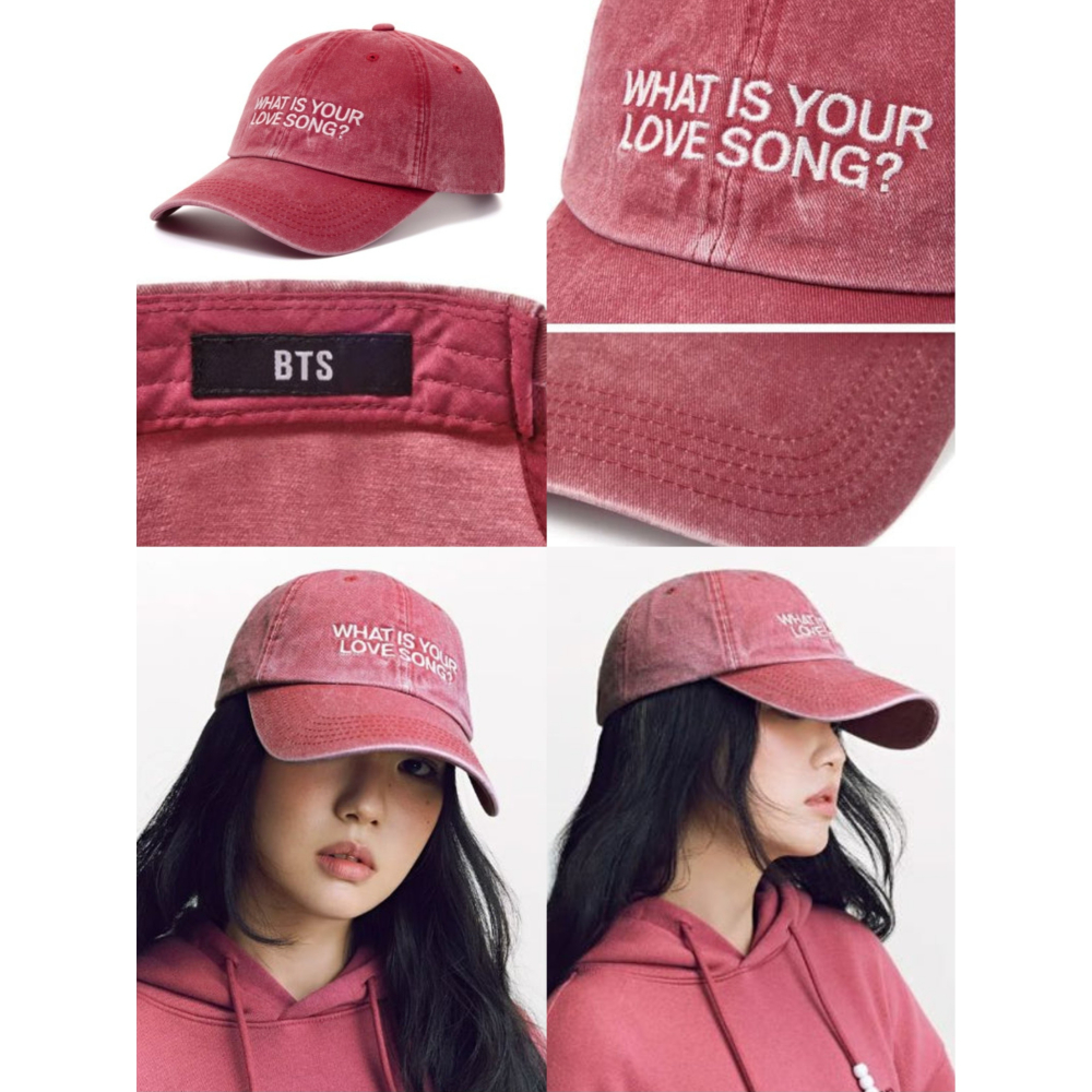 【全新】BTS官方正版周邊 棒球帽 Ball Cap 帽子 防彈少年團 What is Your Love Song ?-細節圖4