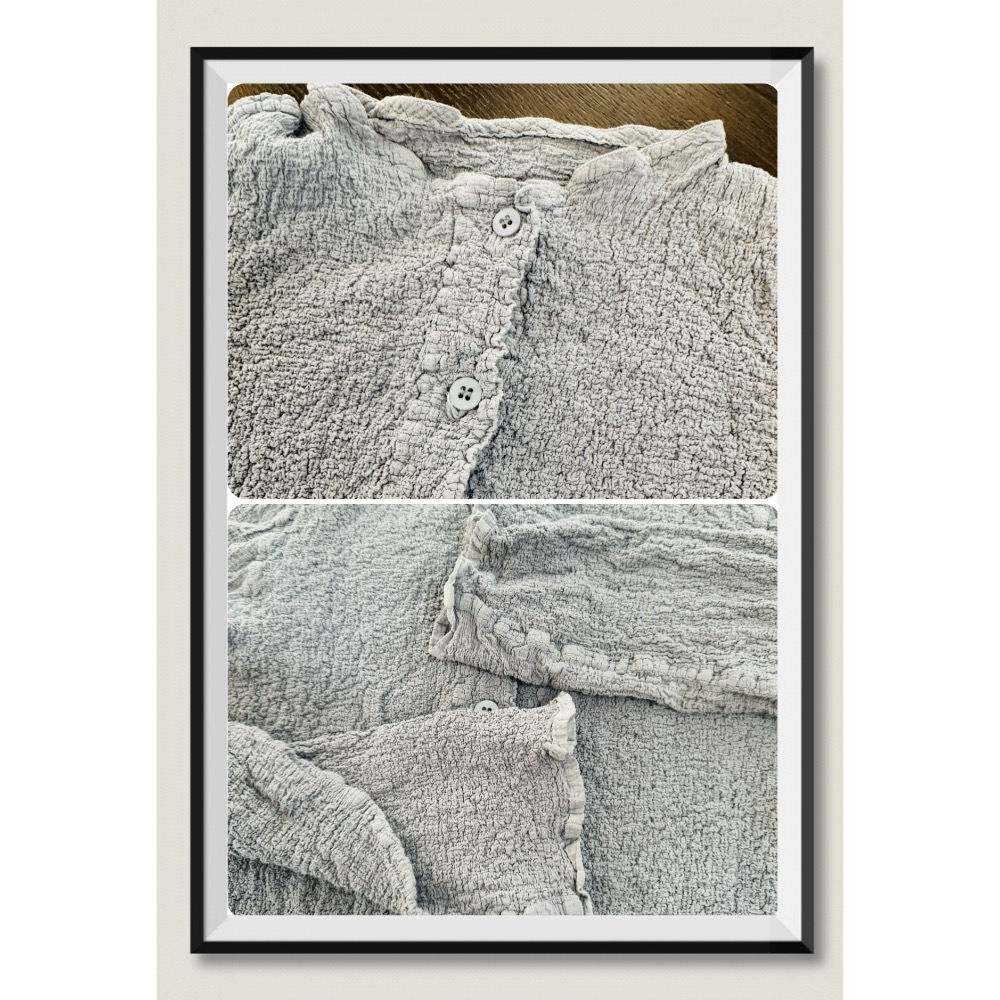 日本🇯🇵 三宅一生 me ISSEY MIYAKE 花椰系列 紫羅蘭 紫色 灰色 小外套 外搭 保暖-細節圖4