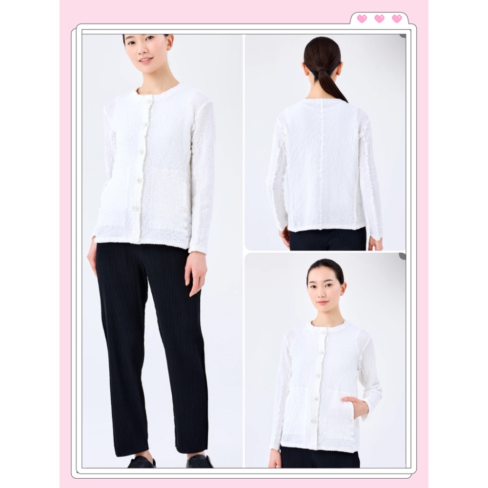 日本🇯🇵 三宅一生 me ISSEY MIYAKE 花椰系列 紫羅蘭 紫色 灰色 小外套 外搭 保暖-細節圖9