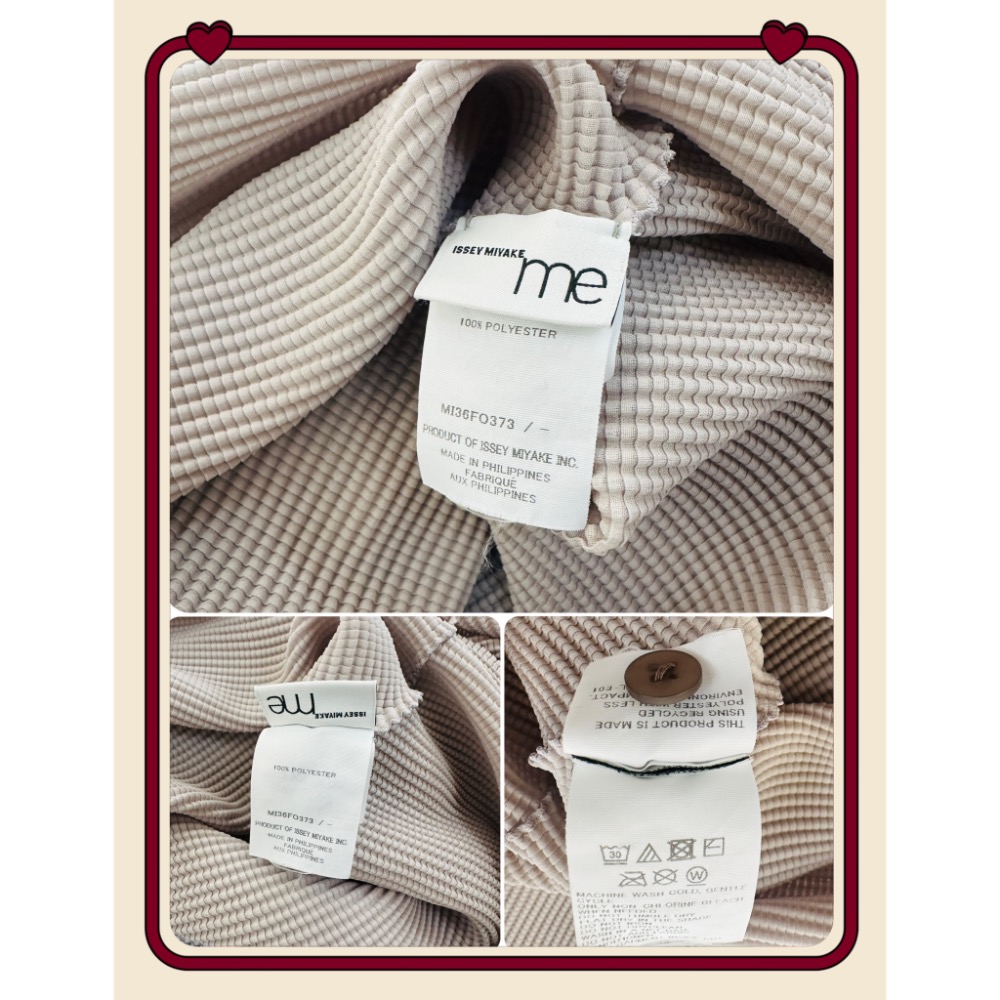 日本🇯🇵 三宅一生 me Issey Miyake  上衣 灰色 蝙蝠袖 豆腐格 外套 罩衫（MI36FO373)-細節圖6