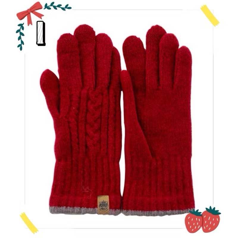 日本製🇯🇵 Tehtava+ BISQUE 觸控 針織 保暖手套 男女適用 兒童-規格圖9