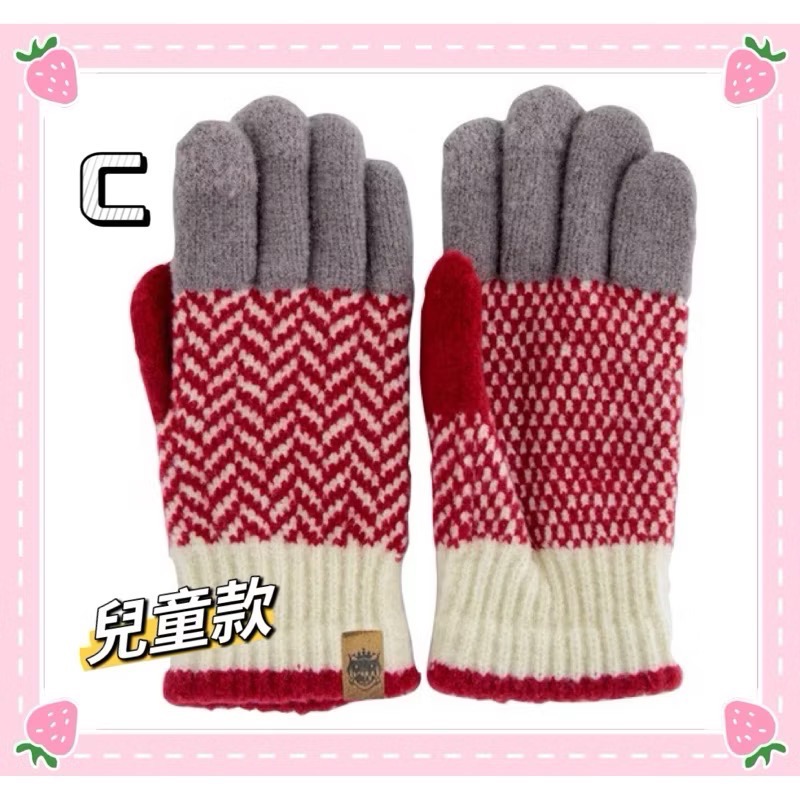 日本製🇯🇵 Tehtava+ BISQUE 觸控 針織 保暖手套 男女適用 兒童-規格圖9