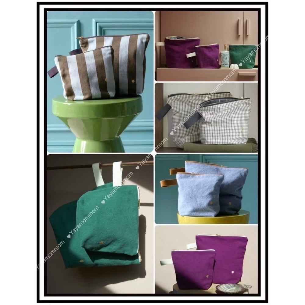 法國🇫🇷 La cerise sur le gâteau 有機棉 手提 側背包 立體 收納包 收納袋 防水棉-細節圖4