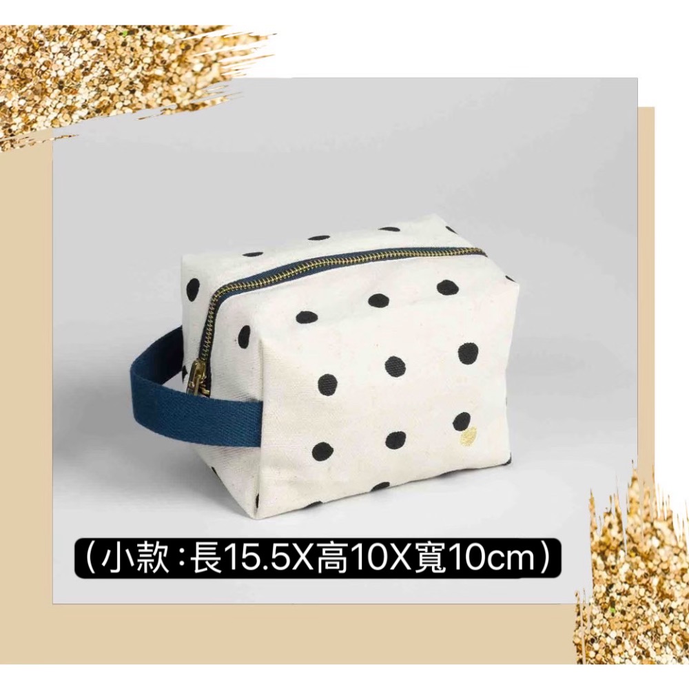 手提立體收納包（小/黑點點）