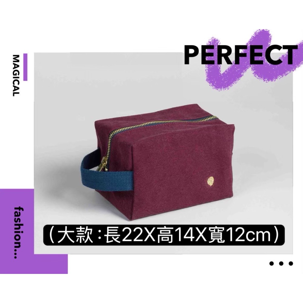 手提立體收納包（大/酒紅）