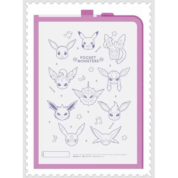 POCKET MONSTERS 聯絡袋 寶可夢 拉鍊 資料袋 透明 分類 檔案 神奇寶貝 口袋妖怪 A4-細節圖2