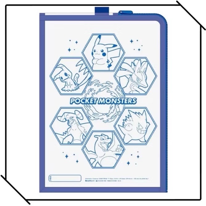 POCKET MONSTERS 聯絡袋 寶可夢 拉鍊 資料袋 透明 分類 檔案 神奇寶貝 口袋妖怪 A4-細節圖4