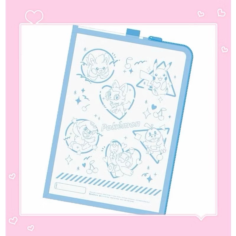 POCKET MONSTERS 聯絡袋 寶可夢 拉鍊 資料袋 透明 分類 檔案 神奇寶貝 口袋妖怪 A4-規格圖9