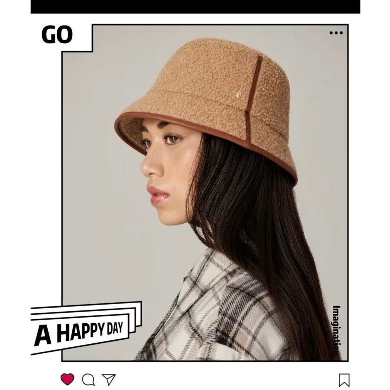 澳洲🇦🇺 HELEN KAMINSKI 海倫帽 桶帽 毛呢 泰迪🐻帽 帽子 棕色 可調頭圍-細節圖3