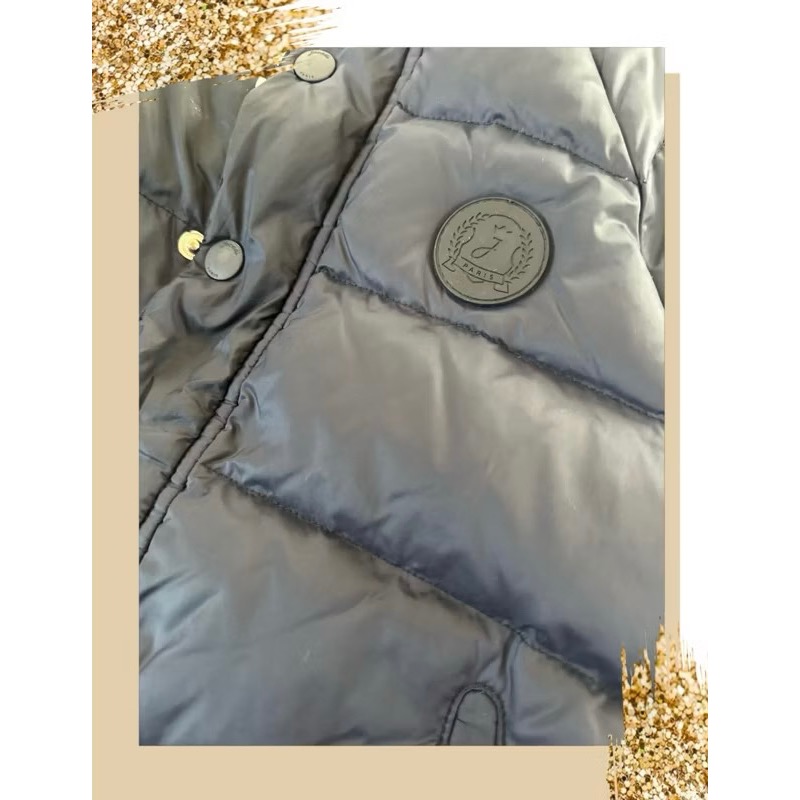 法國🇫🇷 Jacadi  童裝 中性 外套 深藍色 羽絨 保暖 輕量 舒服-細節圖3