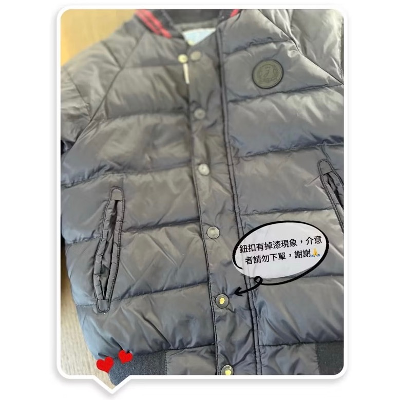 法國🇫🇷 Jacadi  童裝 中性 外套 深藍色 羽絨 保暖 輕量 舒服-細節圖4