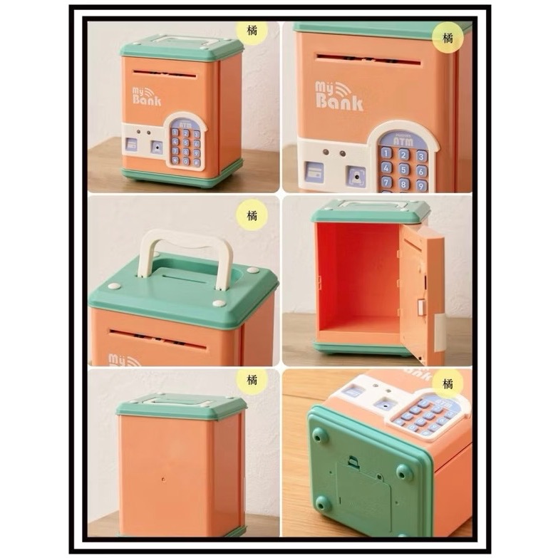 日本🇯🇵 3coins 電子存錢筒 存錢筒 撲滿 儲金筒 貯金箱 保險箱 智能 電子 卡片 感應 密碼 兒童 玩具-細節圖7