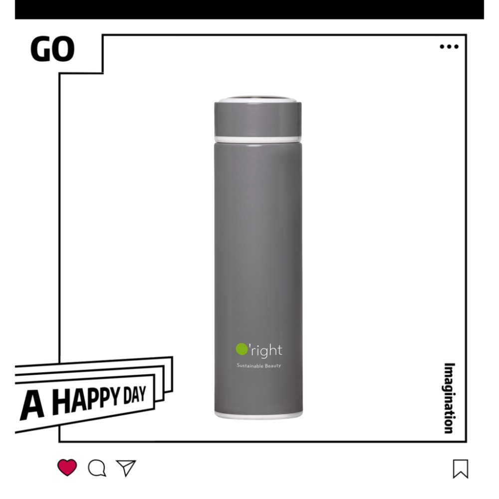 O＇right 歐萊德 續行杯500mL 保溫瓶 不鏽鋼  保溫保  水壺 （霧境灰)-細節圖4