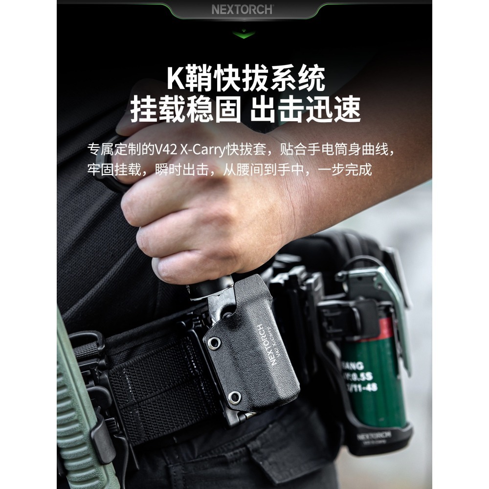 NEXTORCH ARTORCH 槍型EDC戰術隨身電筒｜電池USB 直充、防水耐用、多功能戶外照明-細節圖7