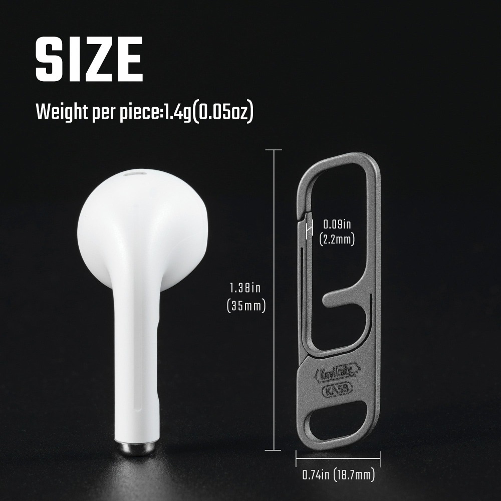 【新品預購】KeyUnity KA58 KA59 鈦合金拉鍊扣-細節圖11