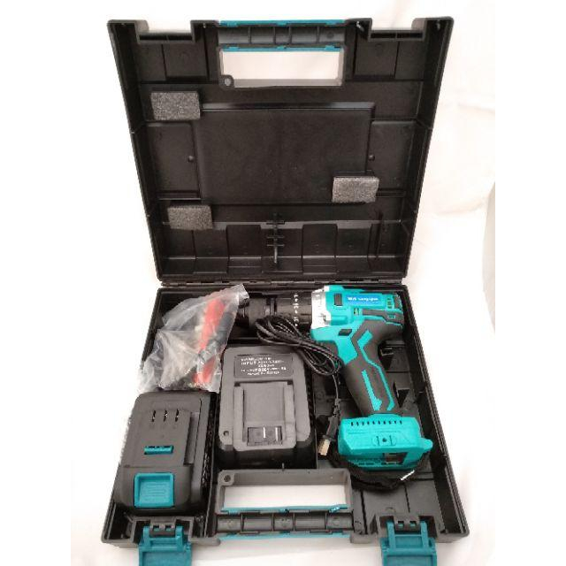 21V 鋰電鑽 震動電鑽 鋰電池 無刷馬達，鑽水泥，金屬，木工，鎖螺絲 簡易打蠟機  衝擊版錘擊 大藝款-細節圖6